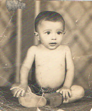 José Antonio Ortega Ruiz aos 8 meses, março de 1963